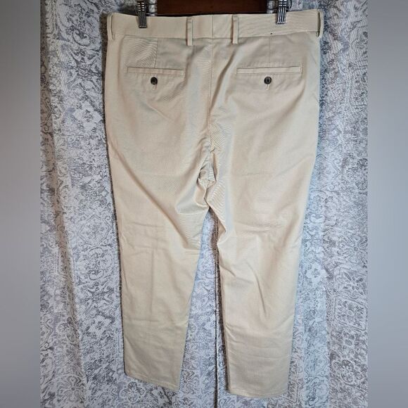 Charles Tyrwhitt slim fit pants light beige size 34x29 short (hemmed) - Picture 2 of 11